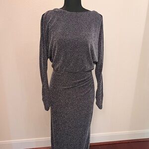 Dark blue and silver Lauren full length dress
